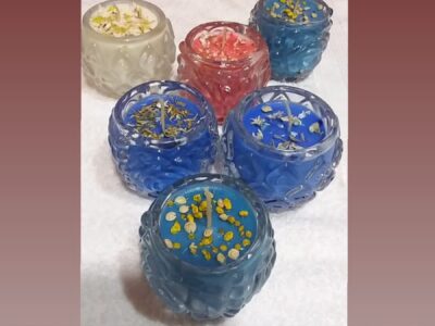 Velas aromáticas de soja artesanales