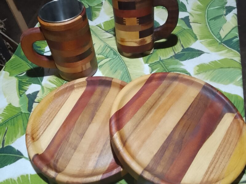 Plato Semi hondo y Vaso Cervecero