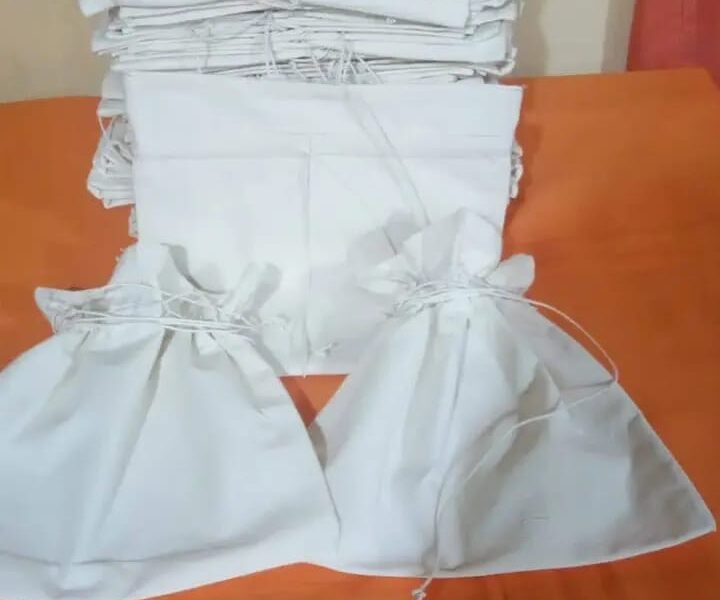 Confección de cinerario en telas lienzo sobre pedidos