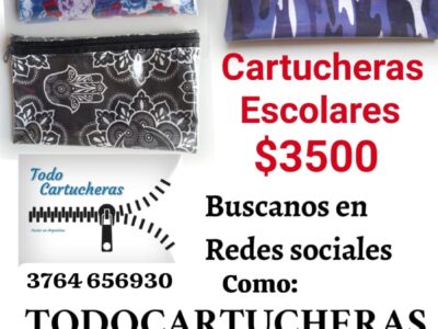 Cartucheras escolares planas