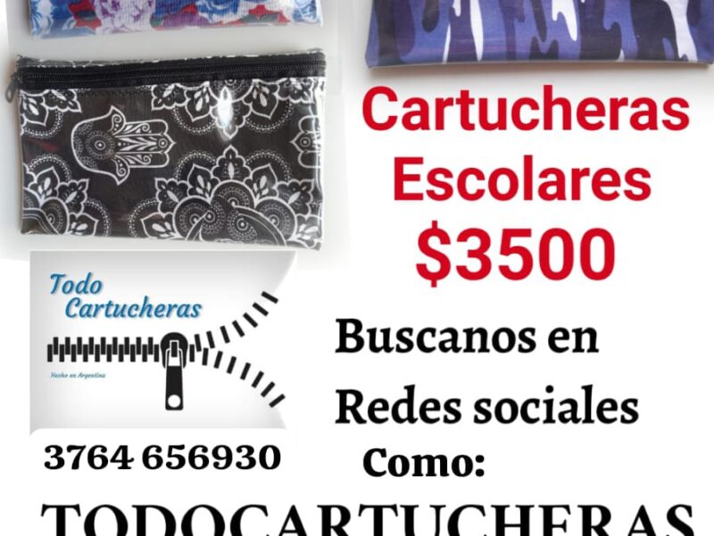 Cartucheras escolares planas