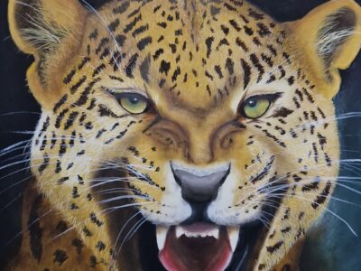 Obra en oleo ."furia: