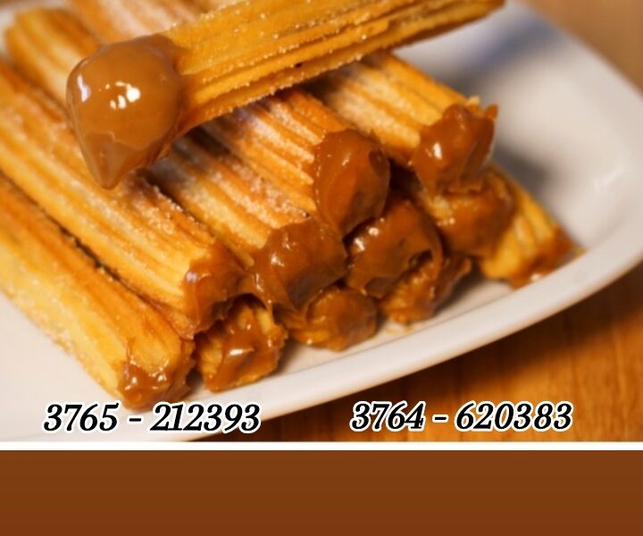 Churros con dulce de leche