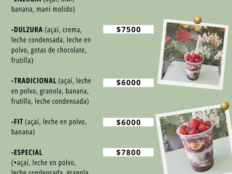 Crepes Franceses, desayunos, bandejas de frutas, postres.