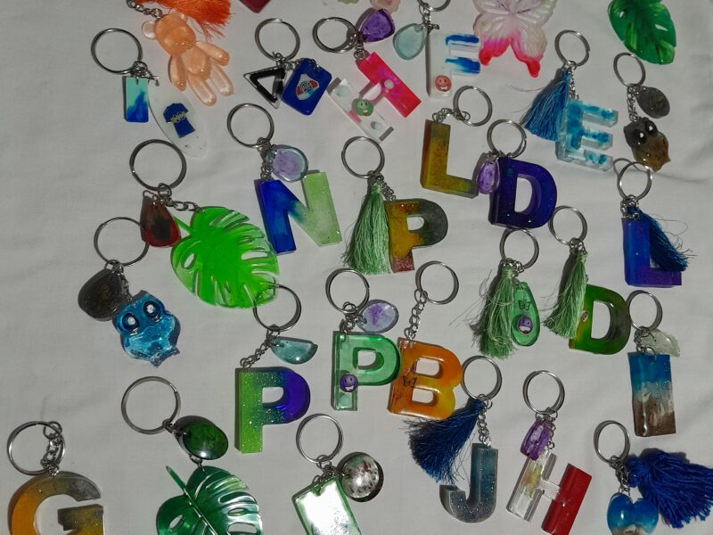 Llaveros de resina