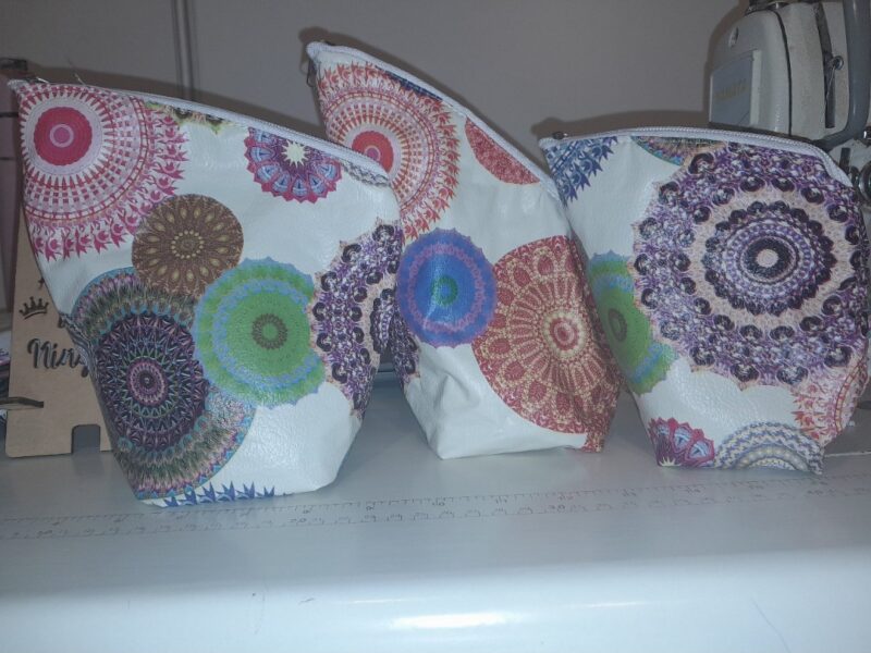 Juego de matero en tela o cuerina