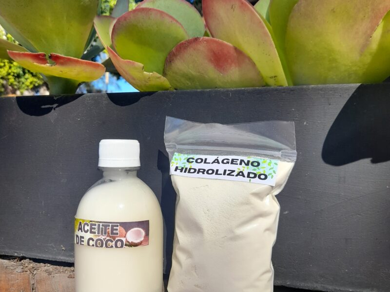 Colágeno hidrolizado y aceite de coco