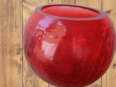 Candelabro de vidrio vintage