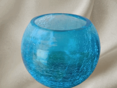 Candelabro de vidrio vintage