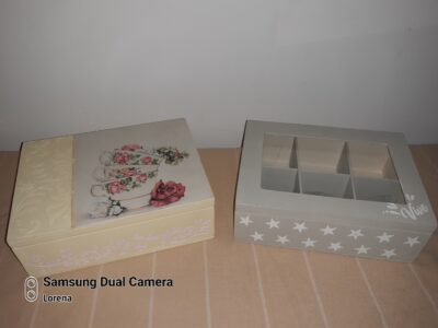 Cajas para té, multiuso, cajas spa, toallitas y jabón, tarro para guardar galletitas y mucho más.