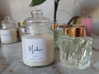 Mimbipa -velas de cera de soja aromaticas con diseño-