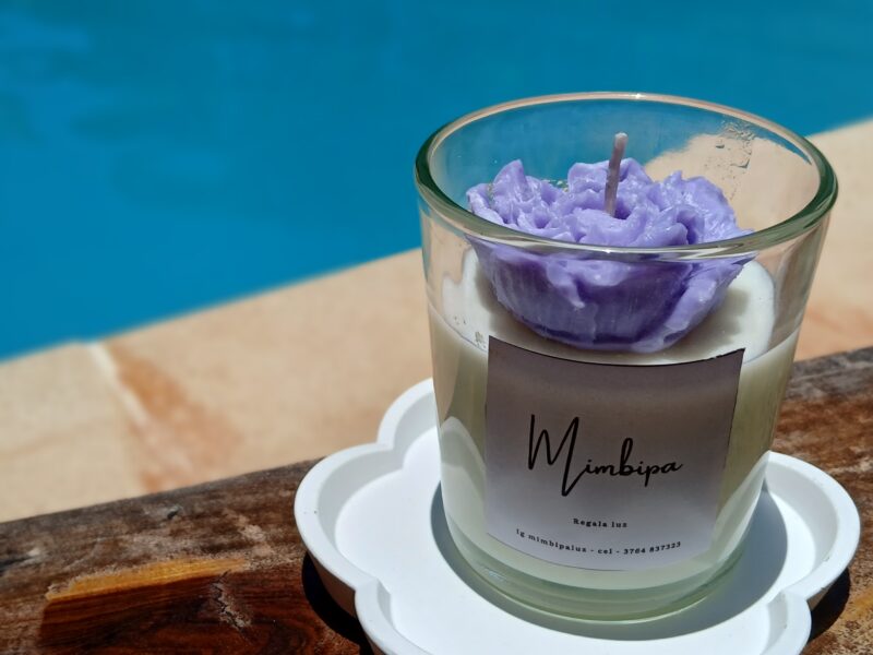 Mimbipa -velas de cera de soja aromaticas con diseño-