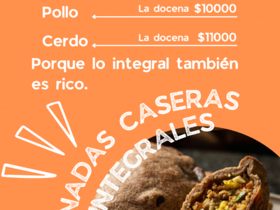 Combo degustación. Empanadas integrales