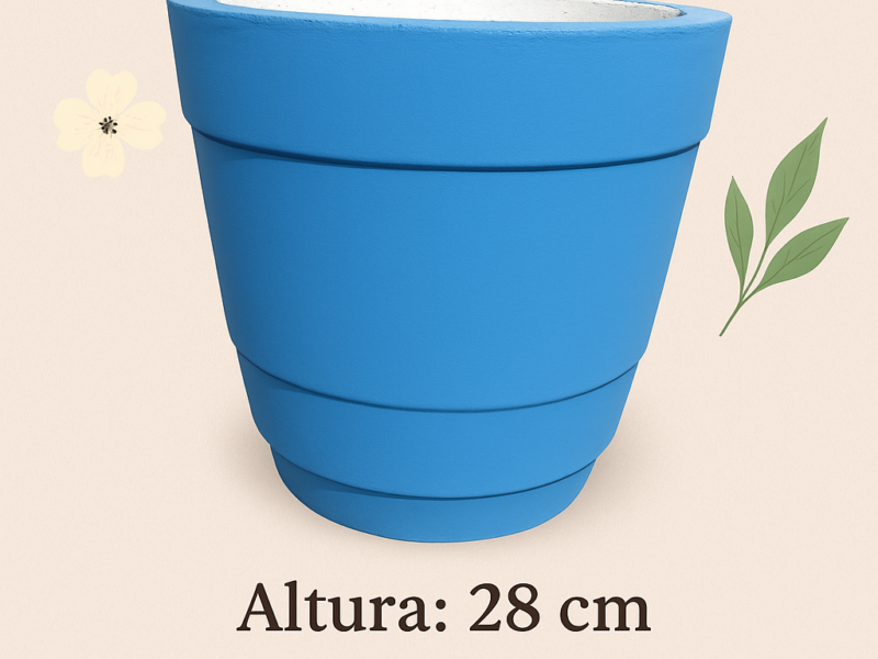 Macetas de cemento hechas artesanalmente