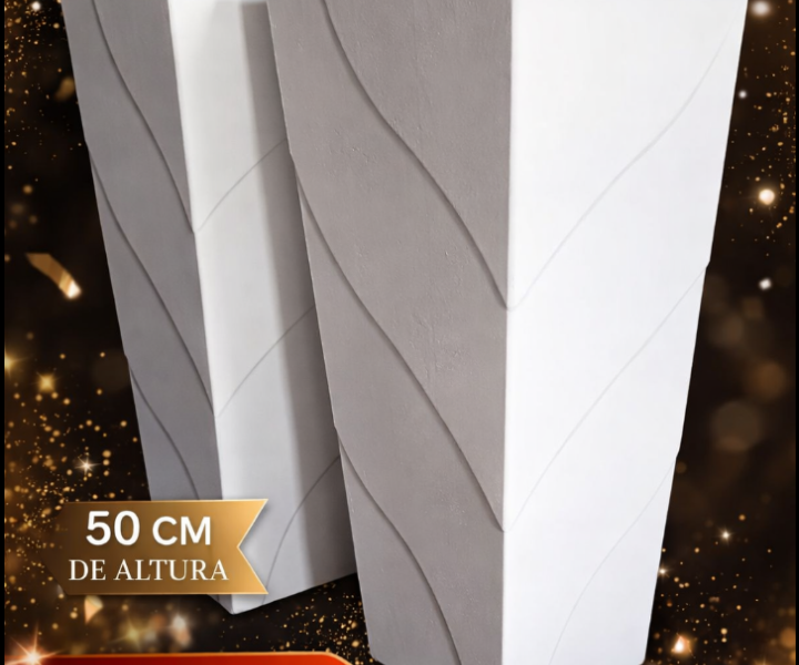 Macetas de cemento hechas artesanalmente