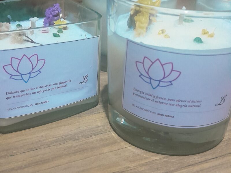 Velas de soja aromáticas