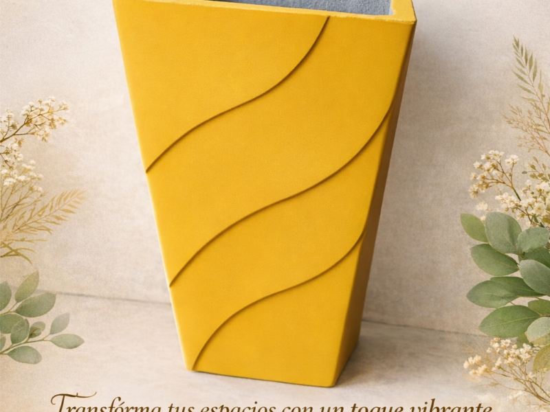 Macetas de cemento hechas artesanalmente