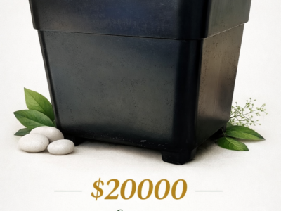 Macetas de cemento hechas artesanalmente