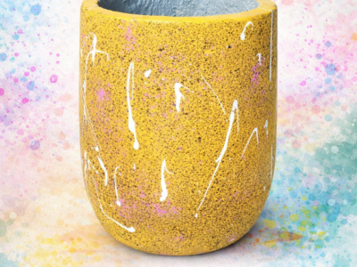 Macetas de cemento hechas artesanalmente