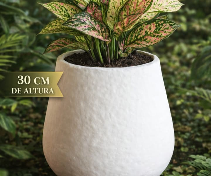 Macetas de cemento hechas artesanalmente