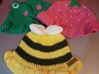 Artículos artesanales tejidos al crochet