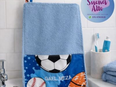 Toallitas de Manos, personalizadas con bordados computalizado.