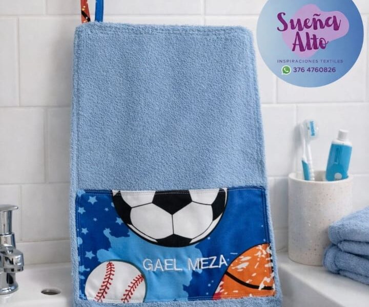 Toallitas de Manos, personalizadas con bordados computalizado.