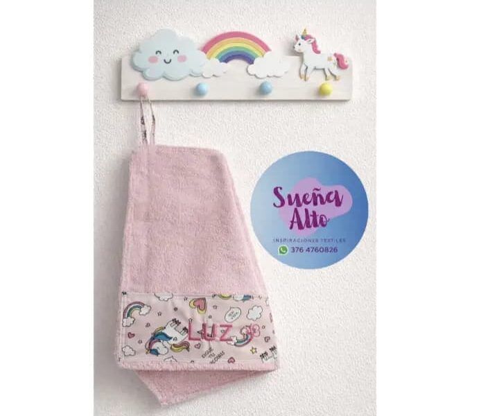 Toallitas de Manos, personalizadas con bordados computalizado.