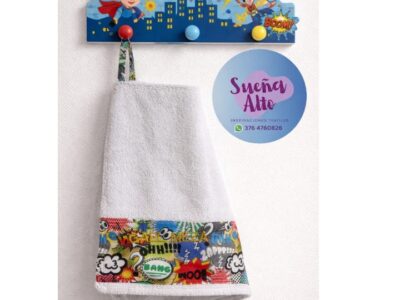 Toallitas de Manos, personalizadas con bordados computalizado.