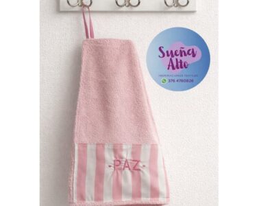 Toallitas de Manos, personalizadas con bordados computalizado.