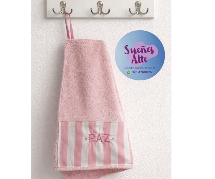Toallitas de Manos, personalizadas con bordados computalizado.