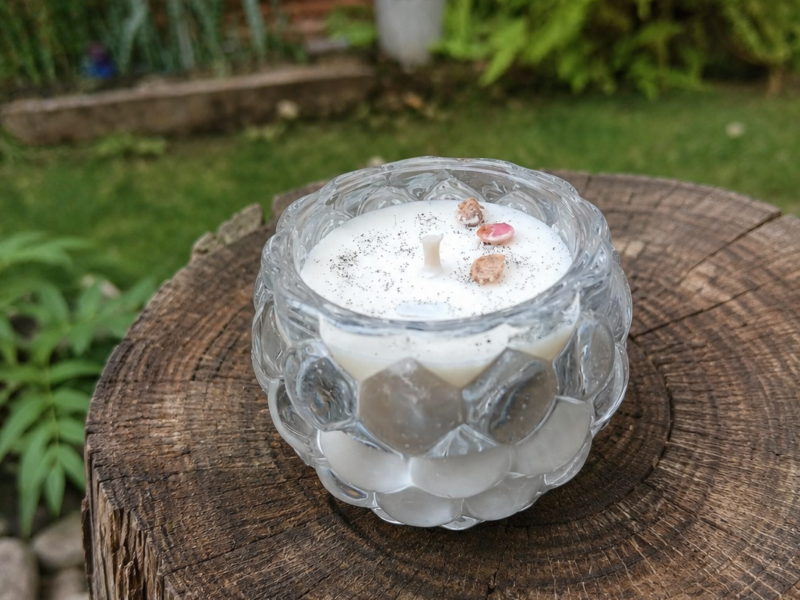 VELA DE SOJA EN CUENCO DIAMANTE
