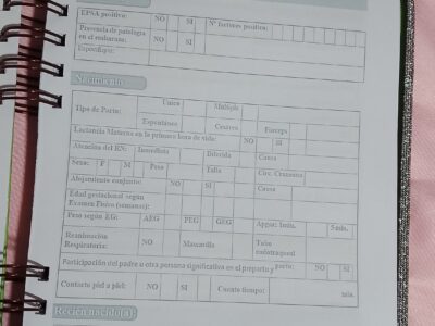 Cuaderno pediatrico personalizado