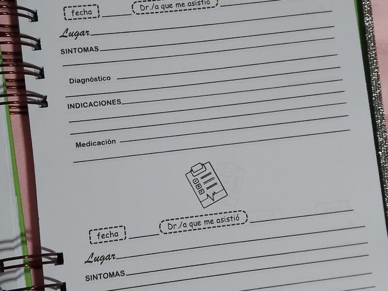 Cuaderno pediatrico personalizado