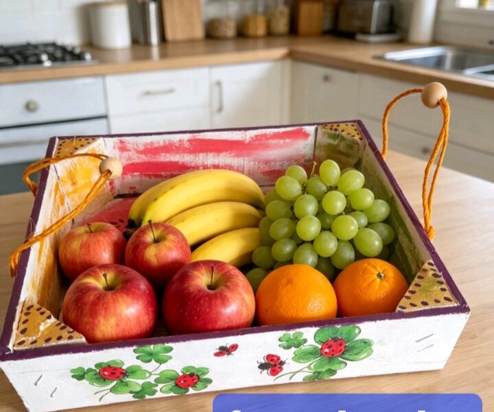 Frutera de madera, cada uno le puede dar la utilidad que le parezca
