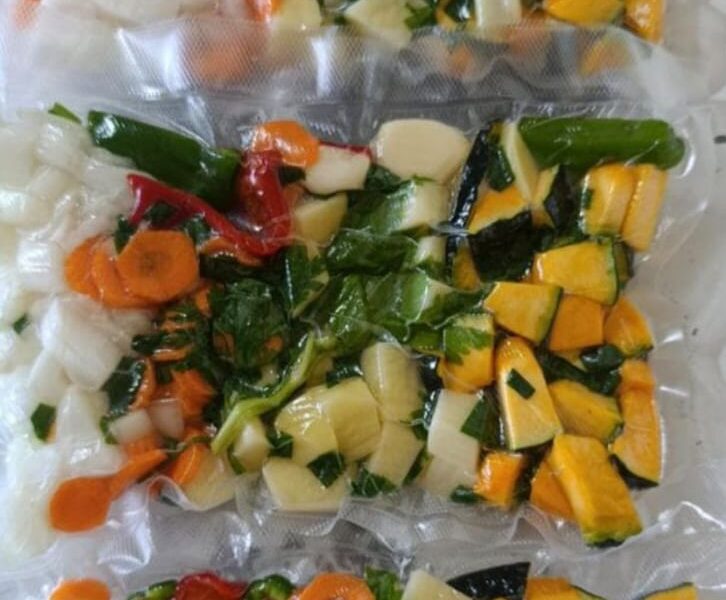 Mix de vegetales envasados