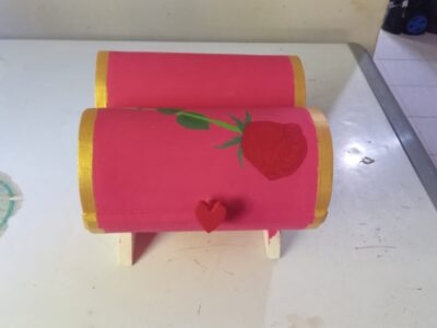 Alhajero cofre corazón amplio