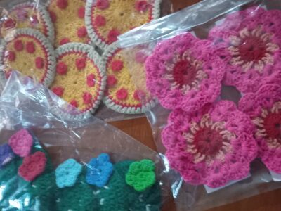 Crochet, porcelana fria, pintura sobre tela y mas