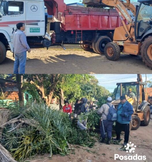 Operativo descacharrizado en la Chacra 96