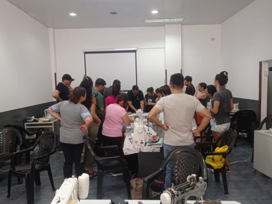 Taller de mantenimiento de maquinas de coser- Departamento de Bordado y estampados